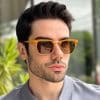 safine com br oculos de sol masculino retangular caramelo club 3