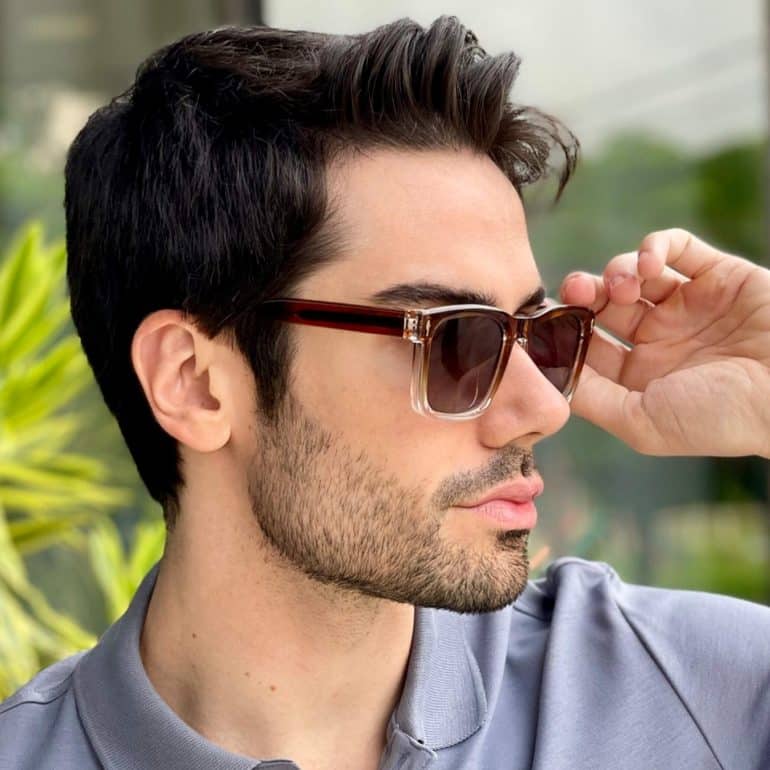 safine com br oculos de sol masculino retangular marrom kevin 2