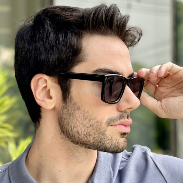 safine com br oculos de sol masculino retangular preto kevin 1