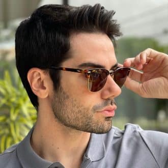 safine com br oculos de sol masculino retangular tartaruga club