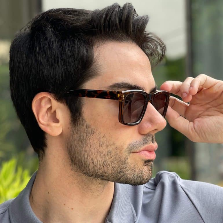 safine com br oculos de sol masculino retangular tartaruga kevin 2