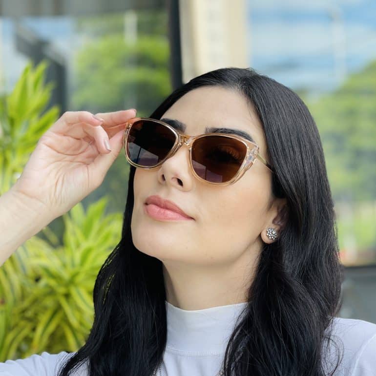 safine com br oculos feminino 2 em 1 clip on gatinho champanhe cecilia 3