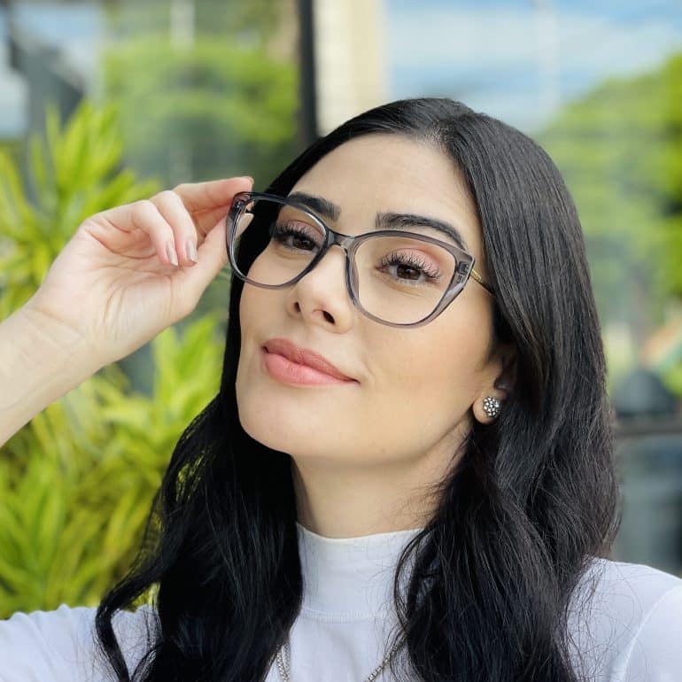 safine com br oculos feminino 2 em 1 clip on gatinho cinza cecilia 1