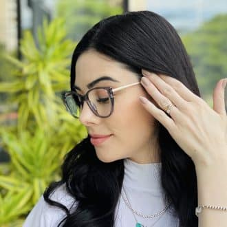 safine com br oculos feminino 2 em 1 clip on gatinho cinza cecilia 2