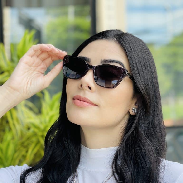 safine com br oculos feminino 2 em 1 clip on gatinho cinza nathi 3