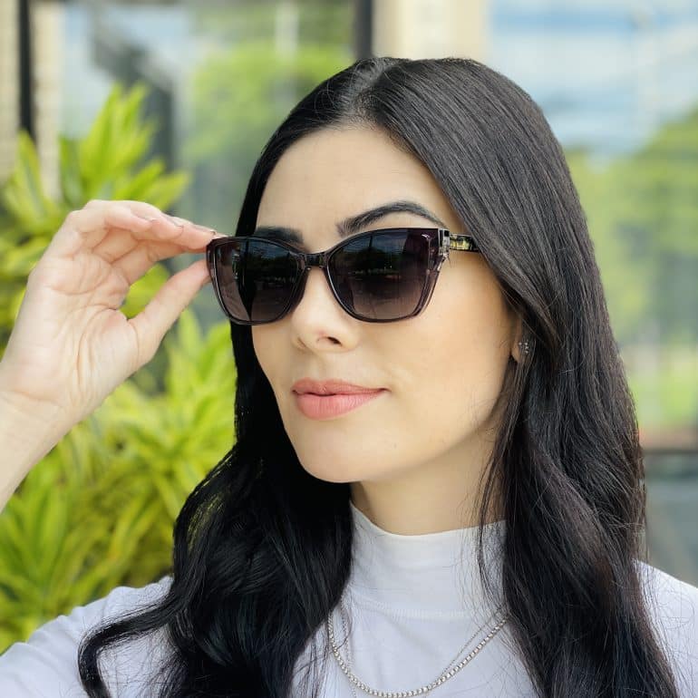 safine com br oculos feminino 2 em 1 clip on gatinho cinza nathi 4