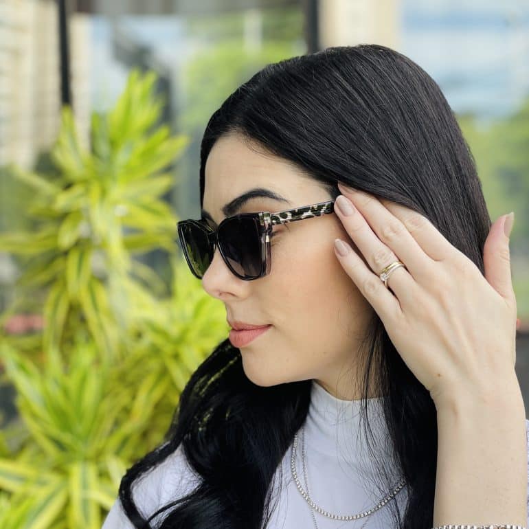safine com br oculos feminino 2 em 1 clip on gatinho cinza nathi 5