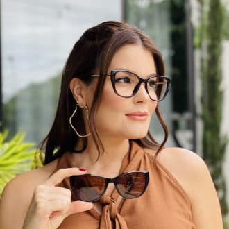 safine com br oculos feminino 2 em 1 clip on gatinho marrom cecilia 1