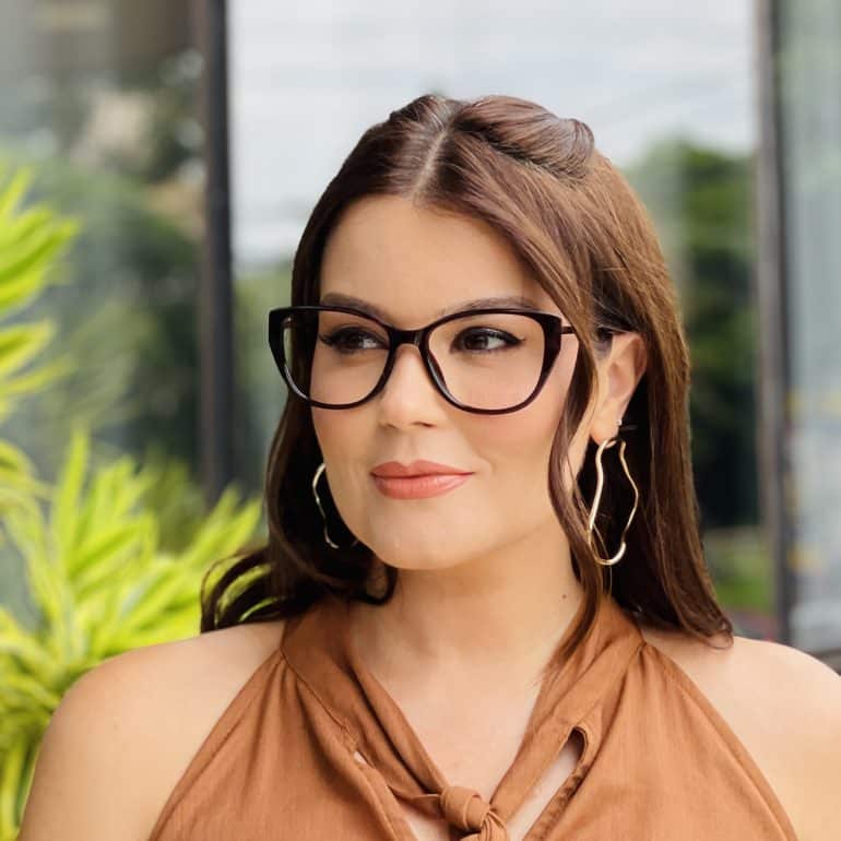 safine com br oculos feminino 2 em 1 clip on gatinho marrom cecilia 3