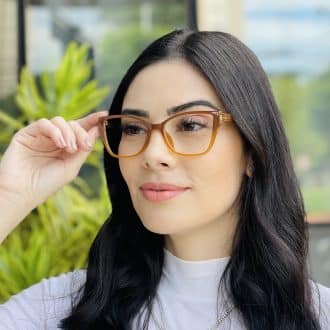 safine com br oculos feminino 2 em 1 clip on gatinho marrom nathi 2