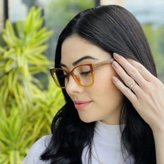 safine com br oculos feminino 2 em 1 clip on gatinho marrom nathi 3