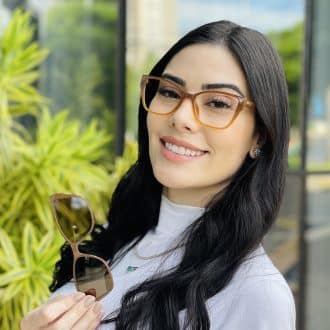 safine com br oculos feminino 2 em 1 clip on gatinho marrom nathi