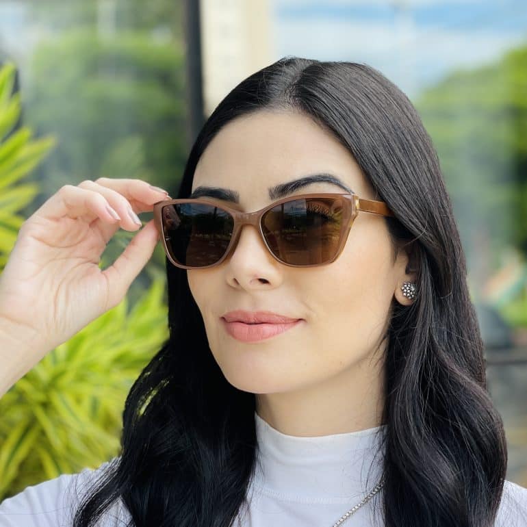 safine com br oculos feminino 2 em 1 clip on gatinho marrom nathi 5