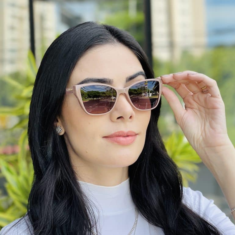 safine com br oculos feminino 2 em 1 clip on gatinho nude nathi 3