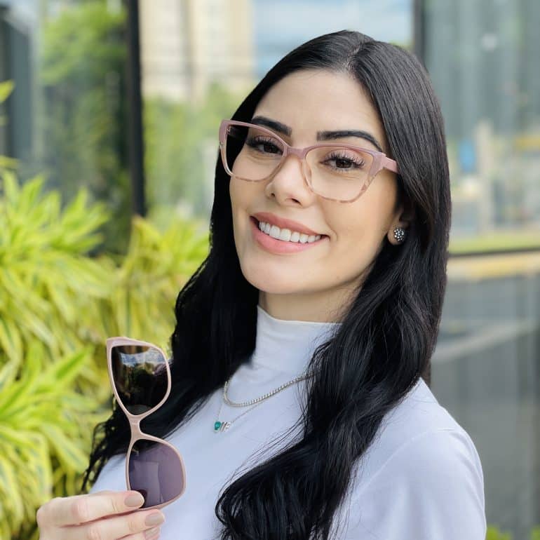 safine com br oculos feminino 2 em 1 clip on gatinho nude nathi