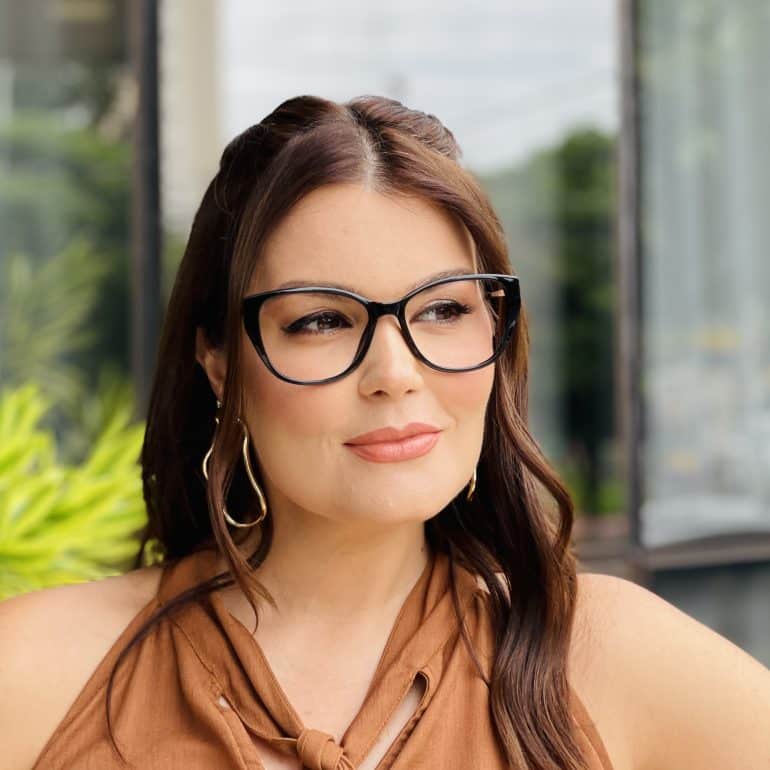 safine com br oculos feminino 2 em 1 clip on gatinho preto cecilia 5