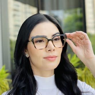 safine com br oculos feminino 2 em 1 clip on gatinho preto e rajado luci 2