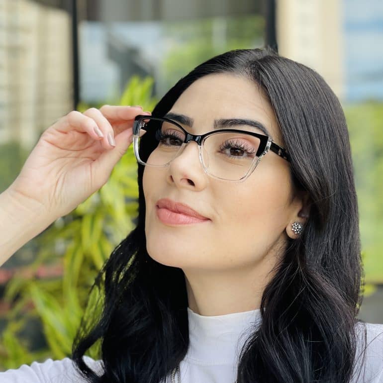 safine com br oculos feminino 2 em 1 clip on gatinho preto nathi 1