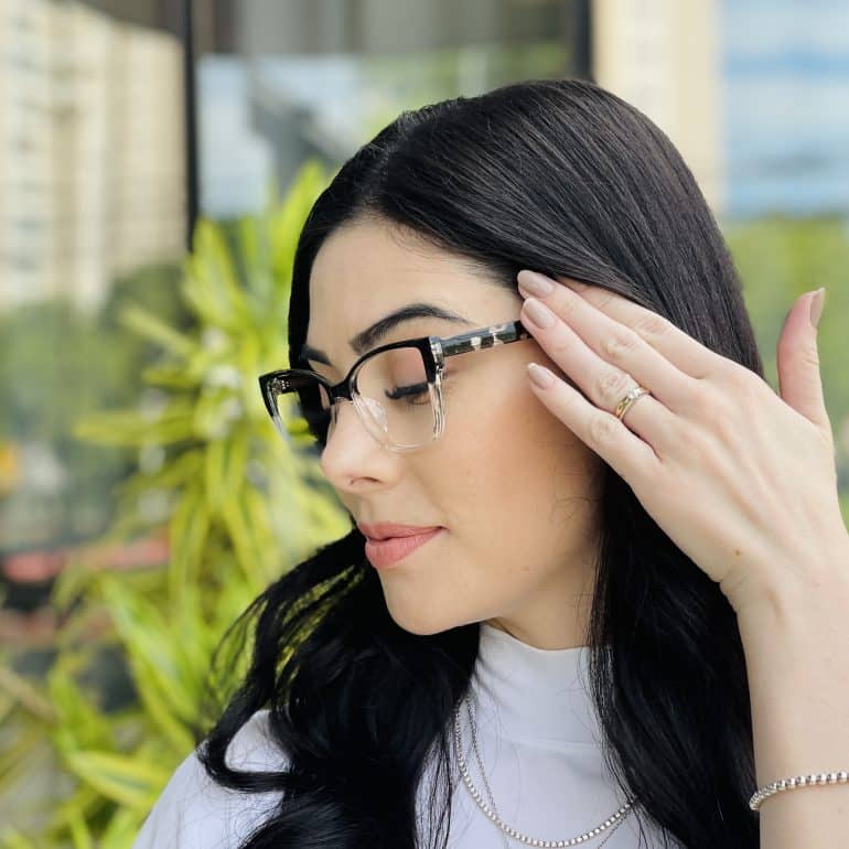 safine com br oculos feminino 2 em 1 clip on gatinho preto nathi 3
