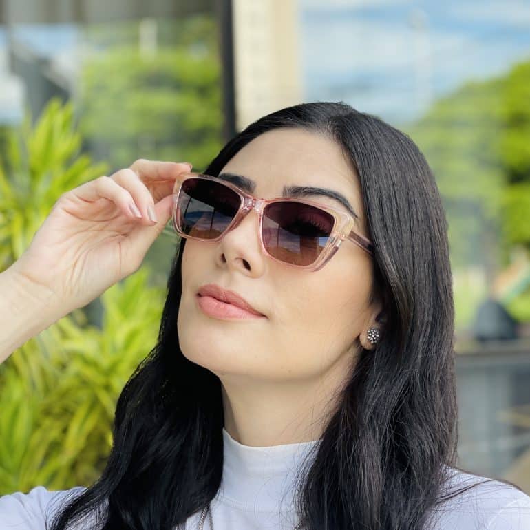 safine com br oculos feminino 2 em 1 clip on gatinho rosa maite 3