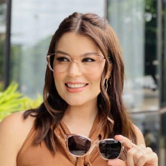 safine com br oculos feminino 2 em 1 clip on gatinho rose cecilia 2
