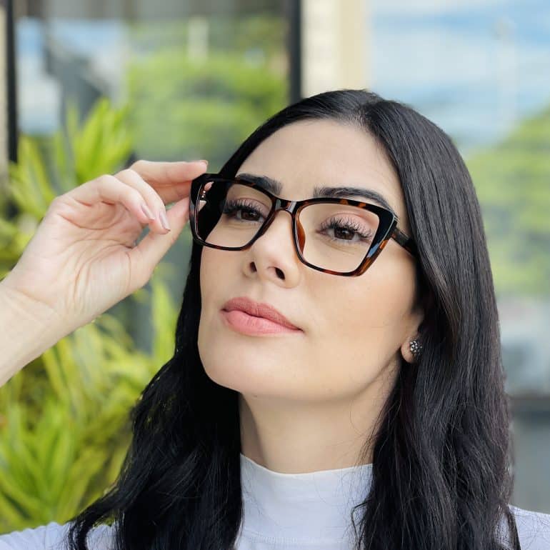 safine com br oculos feminino 2 em 1 clip on gatinho tartaruga maite 1