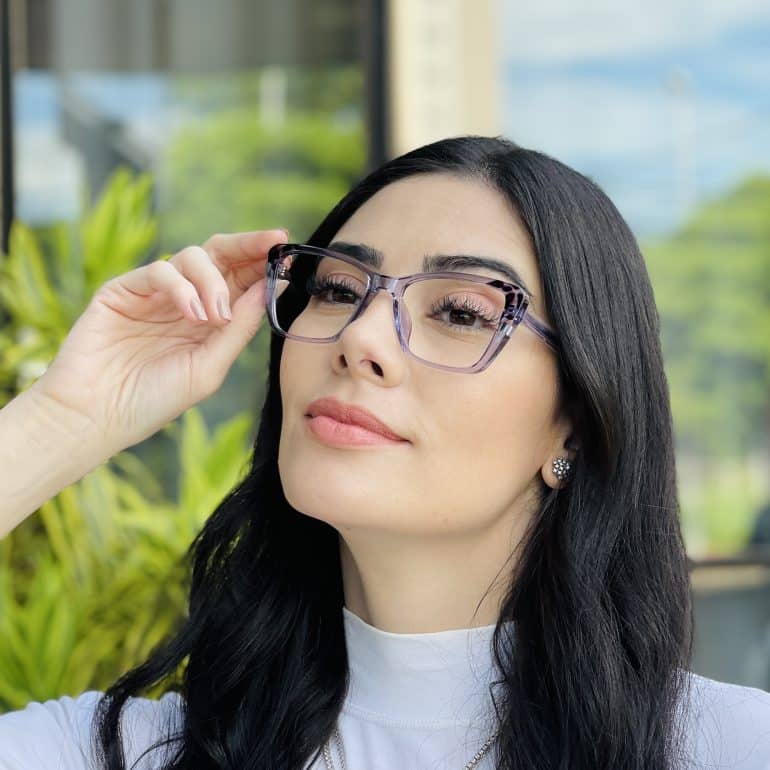 safine com br oculos feminino 2 em 1 clip on gatinho tartaruga roxo maite 1