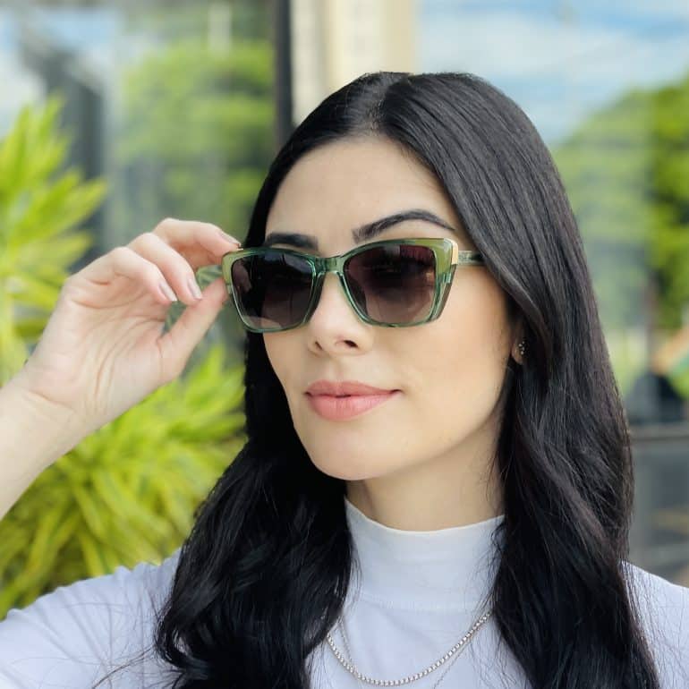 safine com br oculos feminino 2 em 1 clip on gatinho verde maite 4