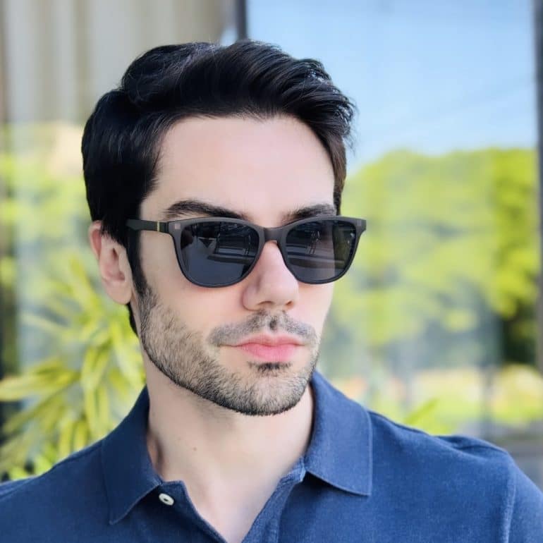 safine com br oculos 2 em 1 clip on masculino quadrado grafite caio 12