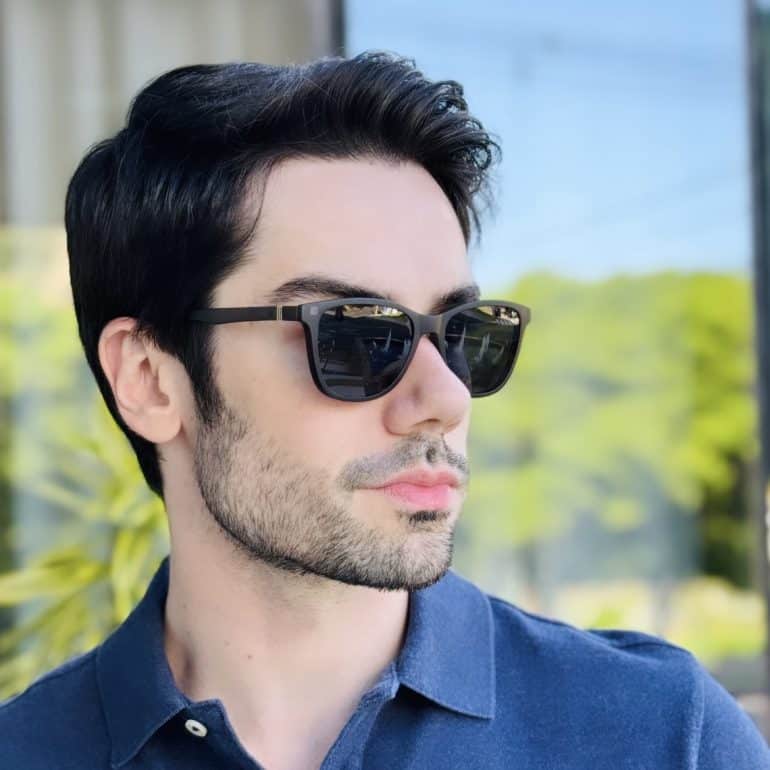safine com br oculos 2 em 1 clip on masculino quadrado grafite caio 13