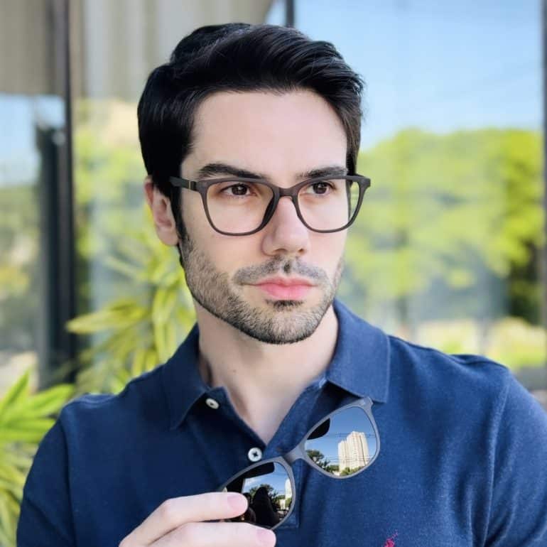 safine com br oculos 2 em 1 clip on masculino quadrado grafite caio 8