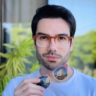 safine com br oculos 2 em 1 clip on masculino quadrado marrom degrade bruno