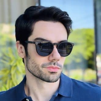 safine com br oculos 2 em 1 clip on masculino redondo grafite arthur 5