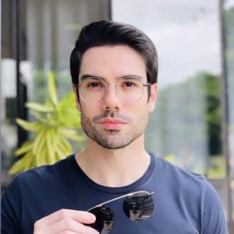 safine com br oculos 2 em 1 clip on masculino redondo prata eduardo