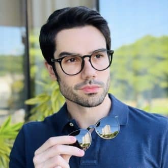 safine com br oculos 2 em 1 clip on masculino redondo preto arthur 1