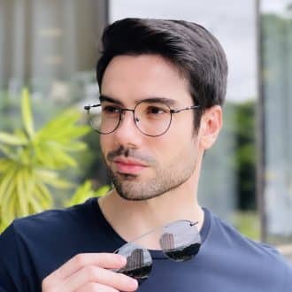 safine com br oculos 2 em 1 clip on masculino redondo preto eduardo 2