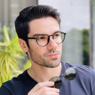 safine com br oculos 2 em 1 clip on masculino redondo preto joaquim 1