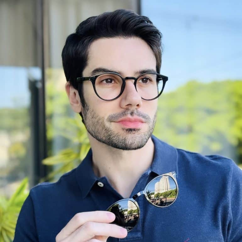 safine com br oculos 2 em 1 clip on masculino redondo preto paulo 1