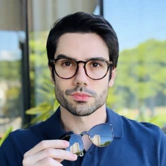 safine com br oculos 2 em 1 clip on masculino redondo tartaruga arthur