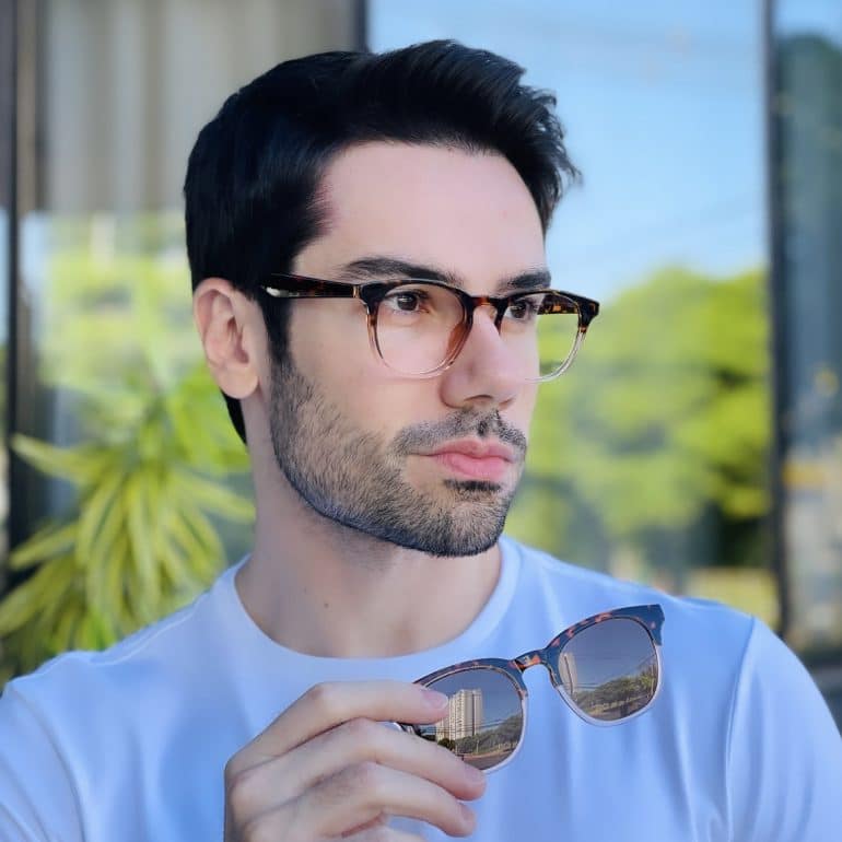 safine com br oculos 2 em 1 clip on quadrado tartaruga e marrom bruno 1
