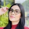 safine com br oculos de grau feminino gatinho verde lady