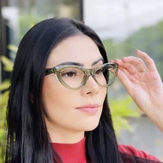 safine com br oculos de grau feminino gatinho verde lady 4