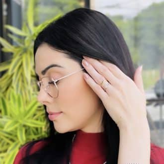 safine com br oculos de grau feminino hexagonal rose raquel 1
