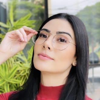 safine com br oculos de grau feminino hexagonal rose raquel 3