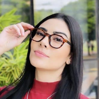 safine com br oculos de grau feminino hexagonal tartaruga silvia 2