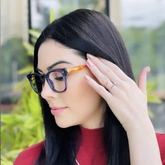 safine com br oculos de grau feminino quadrado azul alane 3
