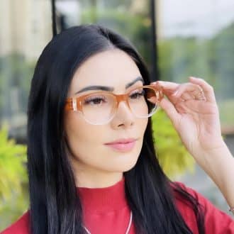 safine com br oculos de grau feminino redondo marrom tania 3