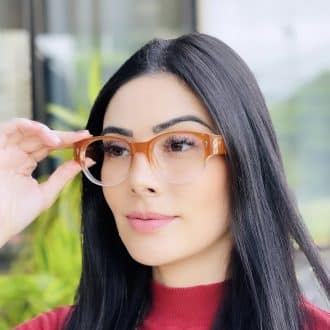 safine com br oculos de grau feminino redondo marrom tania 4