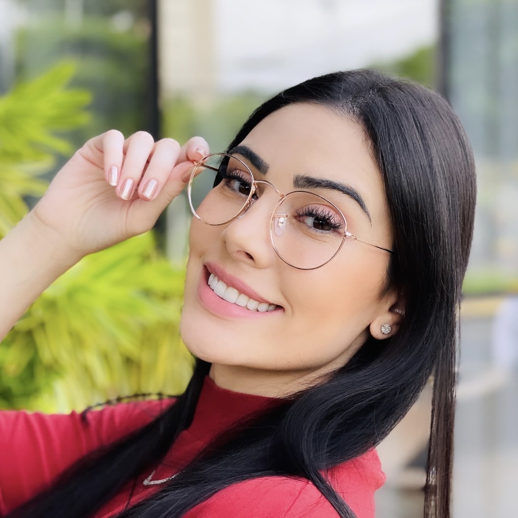 safine com br oculos de grau feminino redondo rose bruna
