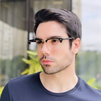 safine com br oculos de grau masculino quadrado preto marco 3